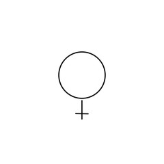 venus line vector icon