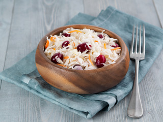Sauerkraut with cranberry and carrot