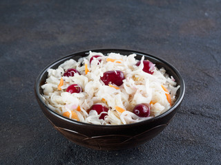 Sauerkraut with cranberry and carrot