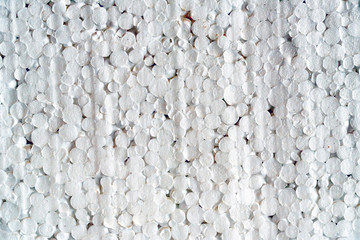 Styrofoam texture close up