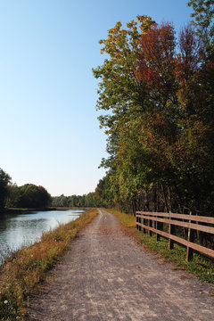 Autunm on the Erie Canal in Clarkson, New York