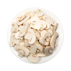 Champignons isolated on white