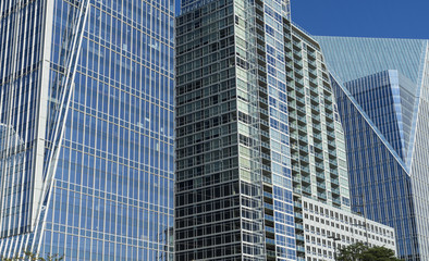 Fototapeta na wymiar Atlanta Office Building Low Angle