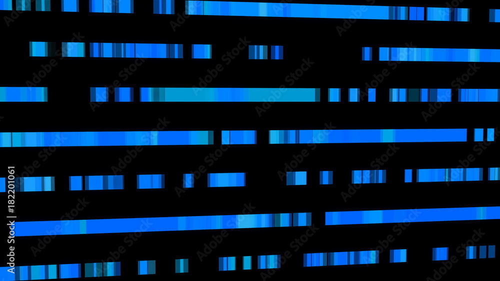 Poster technological background with fast motion of rectangles. abstract blue backdrop