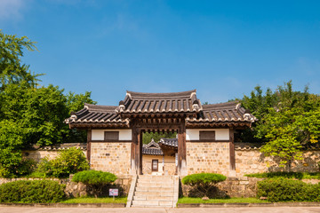 yesan-gun, Chungcheongnam-do, South Korea - August 31, 2017 : This is the birthplace of Kim Jeong-hui, a famous scholar of the Joseon Dynasty.