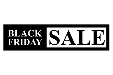 Rubber Stamp Effect : Black Friday Sale, Isolated on White 