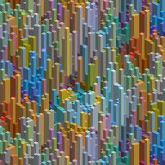 Obraz premium 3d colorful background with cubes. Vector eps 10 Brown, green, blue colors.