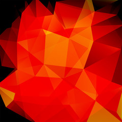 Fototapeta premium Abstract polygonal vector background. Red geometric vector illustration. Creative design template.
