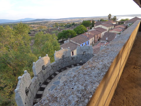 Castillo de Granadilla. Pueblo historico en Caceres ( Extremadura, España)