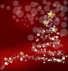 Christmas background with new year's tree