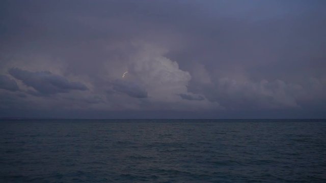 Storm clouds Lightning Strike