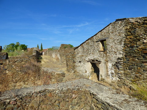 Pueblo abandonado de Granadilla en Caceres ( Extremadura, España)