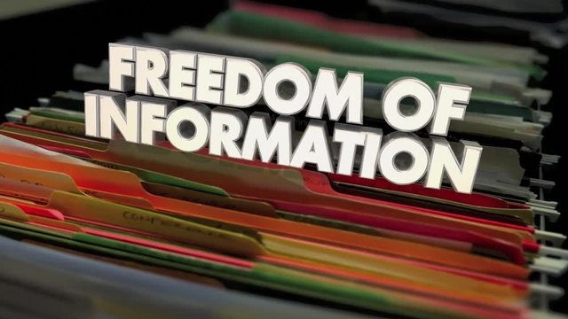 Freedom of Information Files Documents FOIA Act 3d Animation