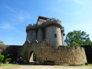 Fototapeta na wymiar Castillo de Granadilla.Pueblo historico abandonado en Caceres ( Extremadura, España)