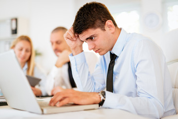 Obraz premium Businessman In The Office