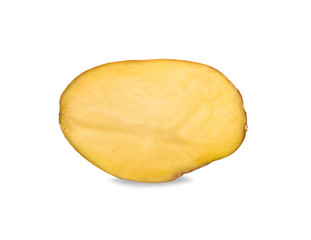 Half Potato isolated on white background