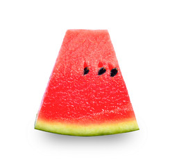Ripe sweet watermelon isolated on white background