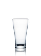 Water glass isolated on white background with clipping path included