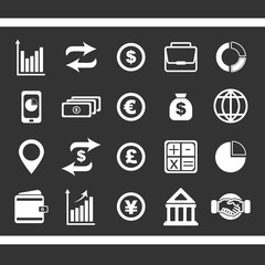 Finance Bank Icon White