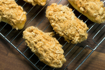 Chicken floss bun or bread