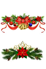 Christmas decoration with bow