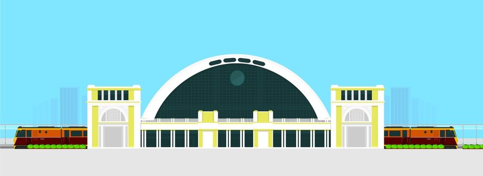 Train Station Vector