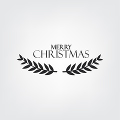 Merry Christmas Greeting Vector Design.