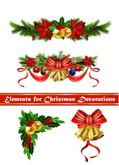 Christmas decoration with bow