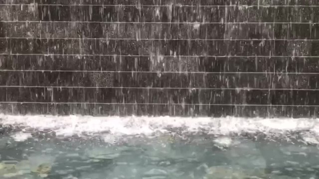 reverse slow motion of fountain 
