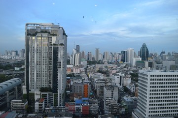 Fototapeta na wymiar View Of Bangkok Skyline
