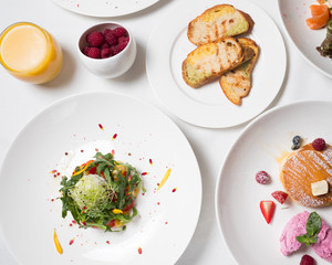 wholesome balanced breakfast. Healthy diet food. Fitness lifestyle