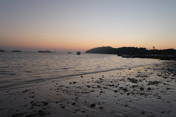 beautiful sea sand and sky in Thailand 