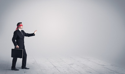 Fototapeta premium Businessman with blindfolds