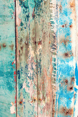 Colorful Grunge surface with wood textured background. Vintage timber texture background, wood planks.