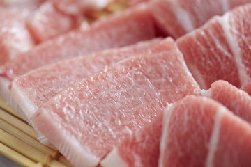 High grade fatty tuna fillet 