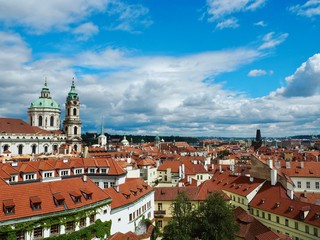 Obraz premium Prague City View Of St Nicholas Church