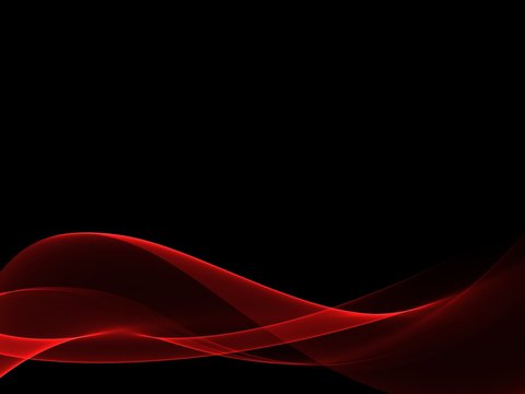      Red Wave Abstract Background 