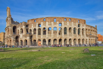 Fototapeta na wymiar Colosseum amphitheater in Rome, Italy