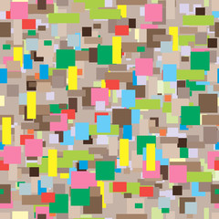 background of square multicolored confetti