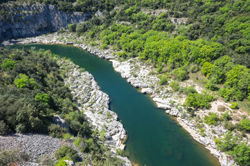 View of Ardeche Gorges