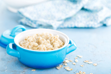 Oatmeal, oats porridge, healthy food