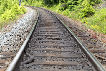 Fototapeta premium Line of rails