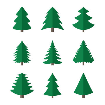 Icons of Christmas trees.