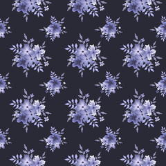 Fashionable pattern in small flowers. Floral seamless background for textiles, fabrics, covers, wallpapers, print, gift wrapping and scrapbooking. Raster copy.