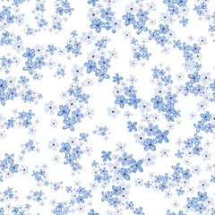 Fashionable pattern in small flowers. Floral seamless background for textiles, fabrics, covers, wallpapers, print, gift wrapping and scrapbooking. Raster copy. - 182231206
