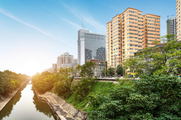 Obraz premium Ancient moat in Xi'an