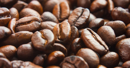 texture of the roasted coffee beans