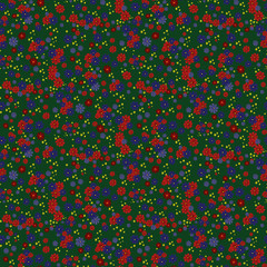 Seamless floral pattern. Background in small flowers for textiles, fabrics, cotton fabric, covers, wallpaper, print, gift wrapping, postcard, scrapbooking.