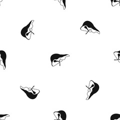 Obraz premium Liver pattern seamless black