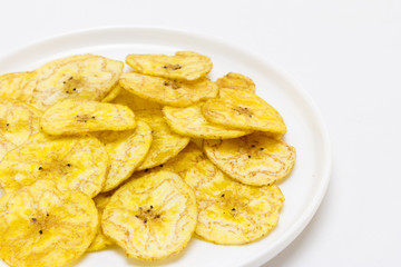Obleas de plátano frito